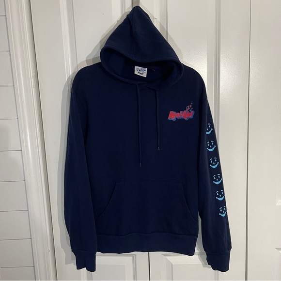 Mad Engine Retro Kool-Aid Jammers 90s Hoodie Navy Size Small Vintage Kraft Foods - Picture 1 of 10